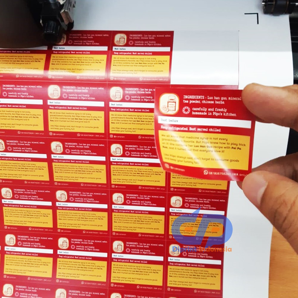 

Stiker Label Bahan Vinyl Per Lembar A3+ Lebih Murah