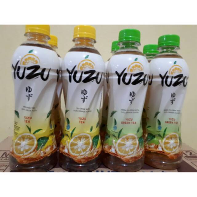 (2Botol) Paket 1Yuzu Tea & 1Yuzu Green Tea 350ml