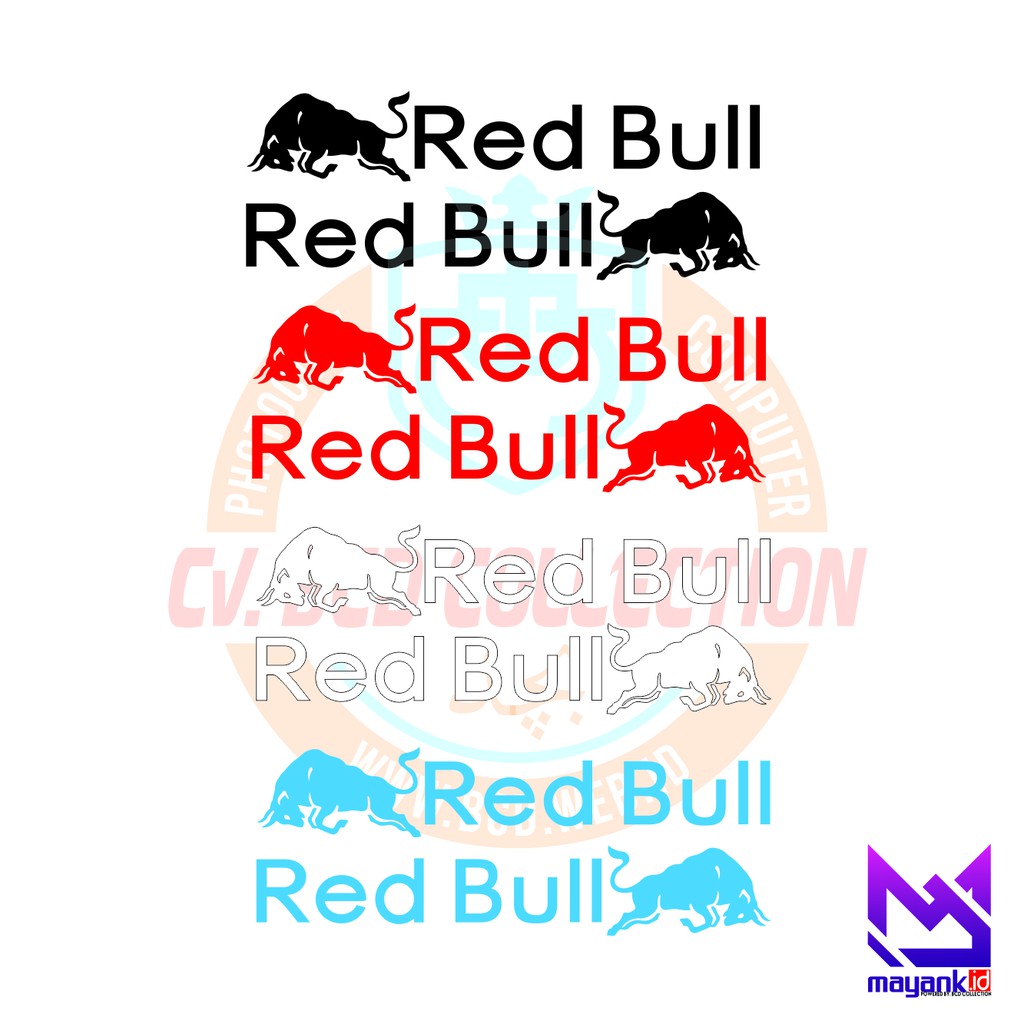 

[BCD] Sticker cutting tulisan redbull