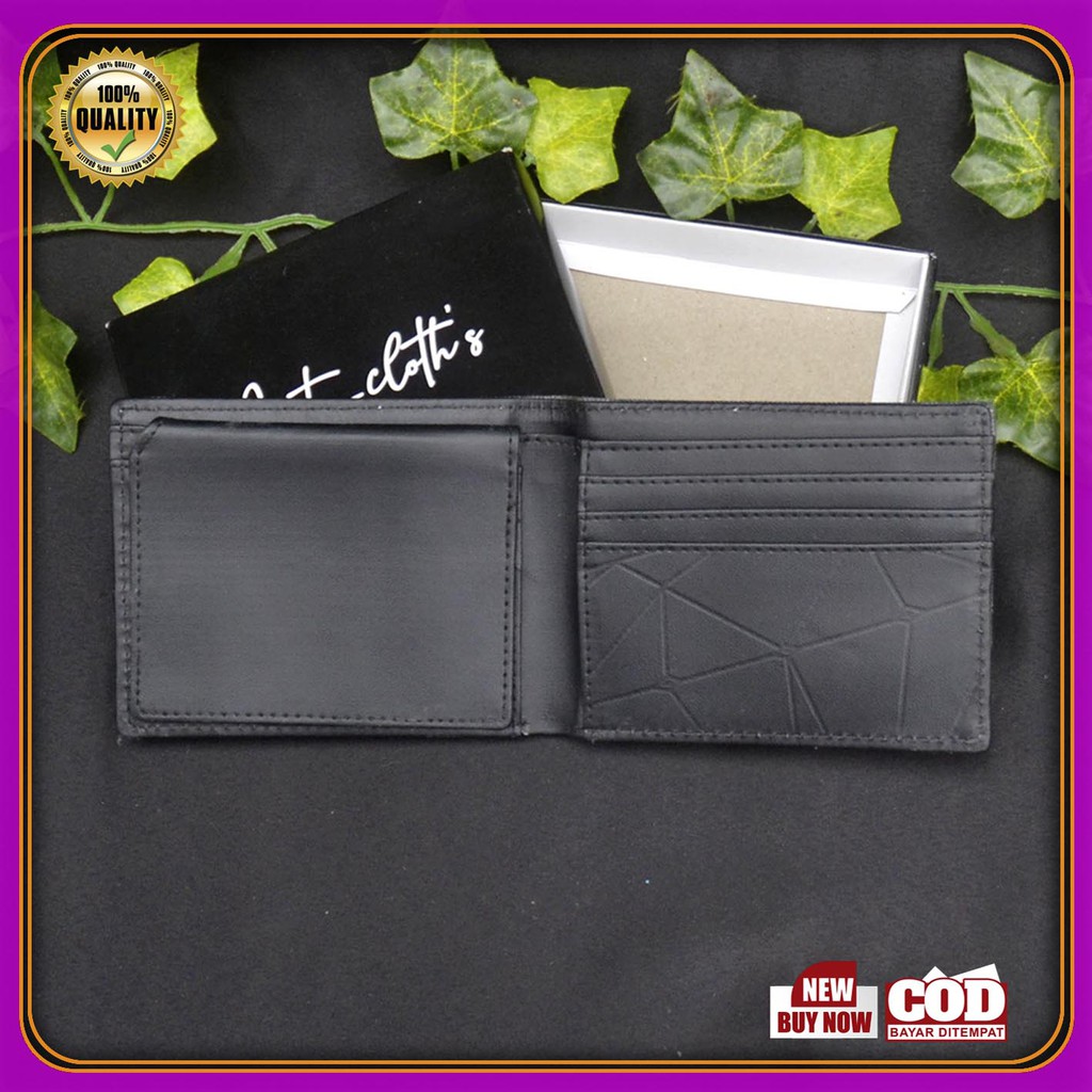 Dompet lipat Fashion Pria Dompet Leather Simple premium COD