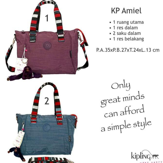 EDISI TERBARU TAS KIPLING AMIEL HANDBAG SLEMPANG CEPETAN..