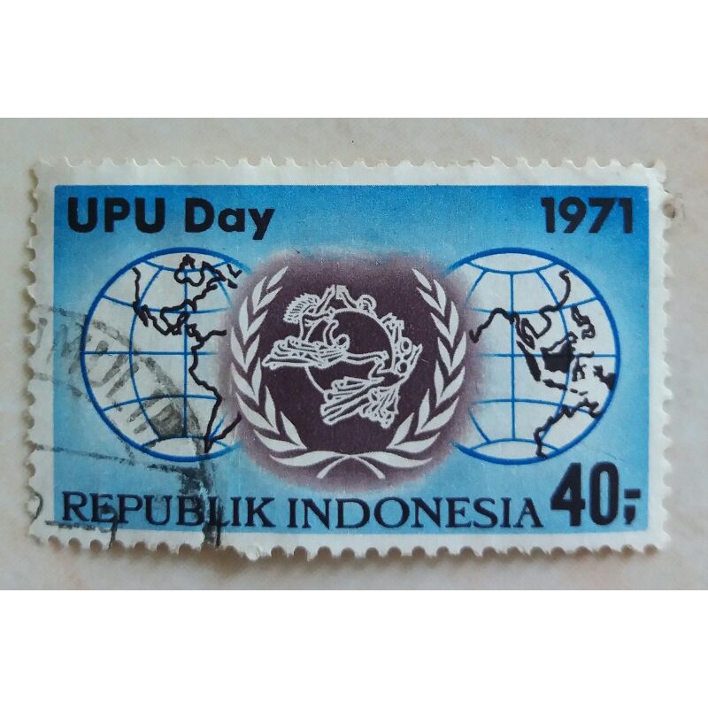 

(AA) Perangko Hari U.P.U. Tahun 1971 Single Set Used