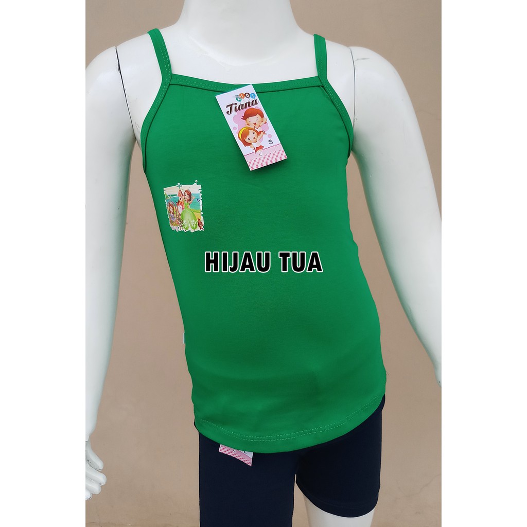 Tanktop/Singlet Tali Kecil TIANA Anak Perempuan 1-12 Tahun