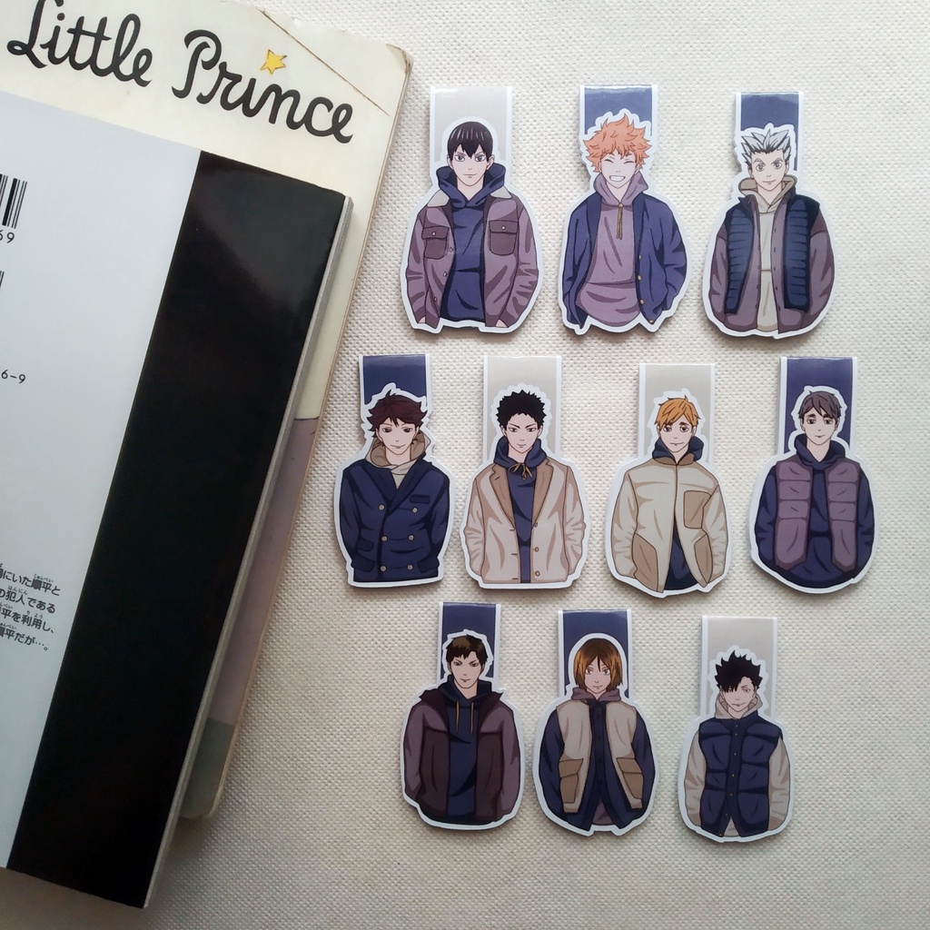 

[LIMITED STOCK] Haikyuu "Hoodie" Magnetic Bookmark / Pembatas Buku