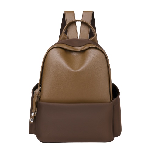 Tas Ransel Wanita ZELA KYTA BACKPACK Import Kulit Premium Tas Sekolah Kuliah Kerja Wanita Remaja Dewasa - Grosir Tas Batam-Cokelat