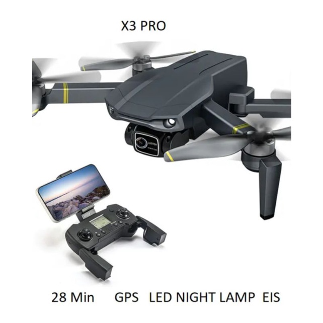 DRONE X3 PRO 4K GPS EIS BRUSHLESS MOTOR