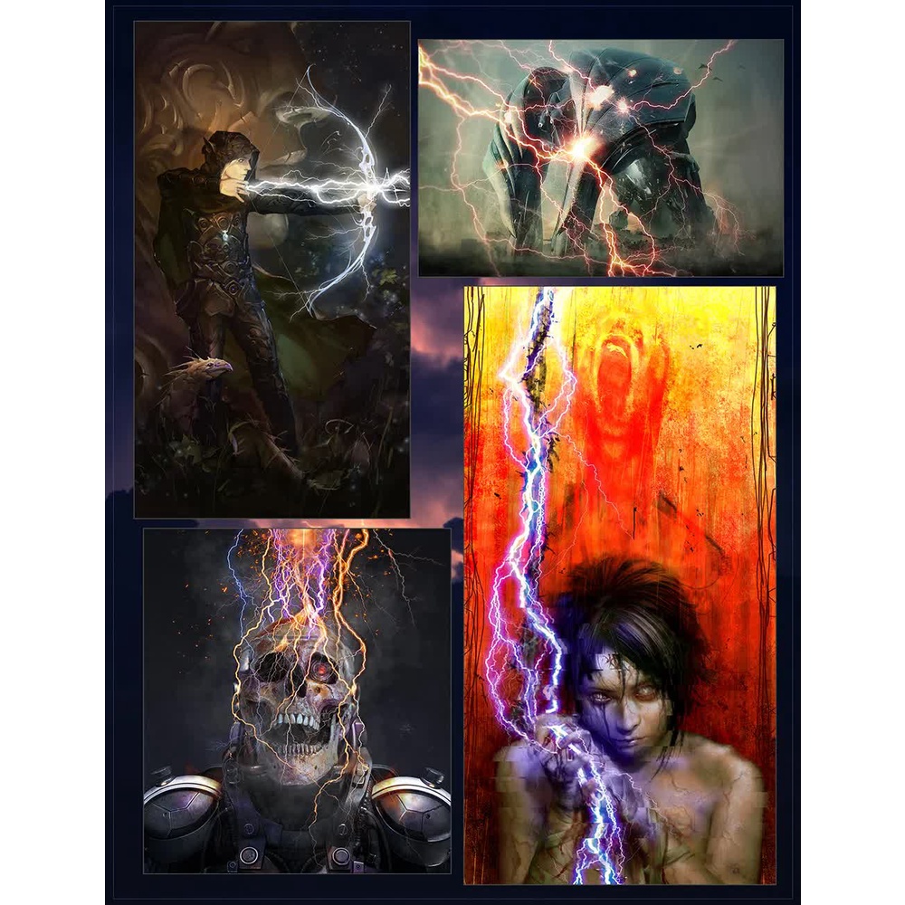 Rons Lightning Fx Brushes - Photoshop Action
