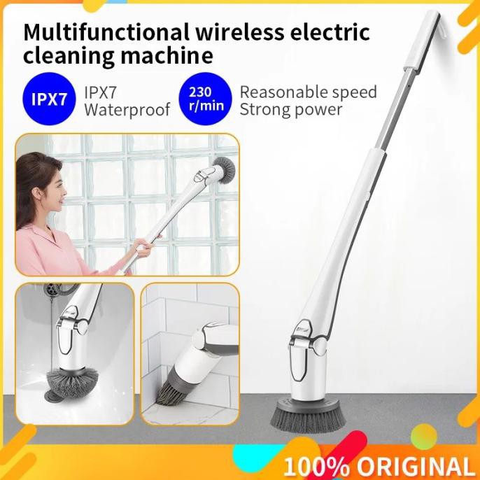 ✅Harga Sikat Pembersih Kamar Mandi & Dapur Electric - Xiaomi Youpin - CL99 - Putih