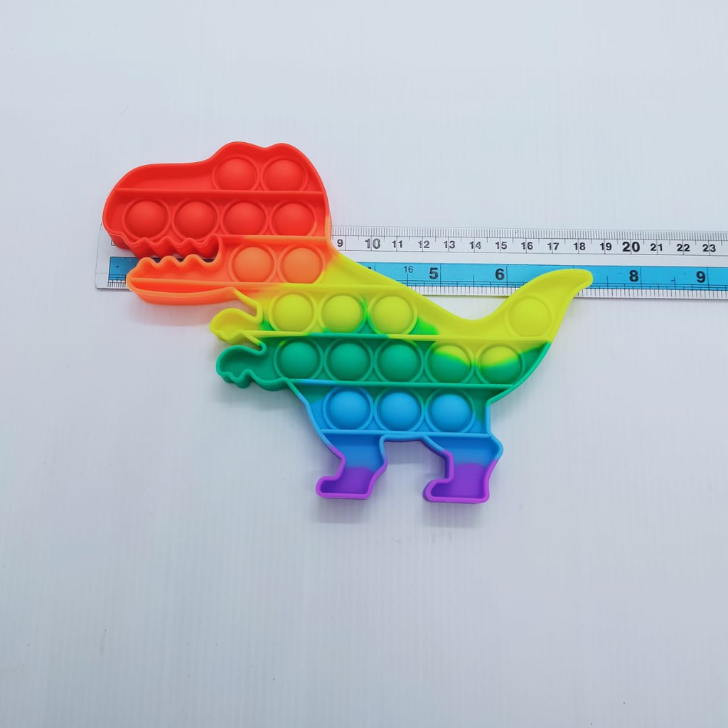Pop It Rainbow Pelangi Mainan Pop Its Round Fidget Spinner Toy Push bubble relief kids popit tiktok