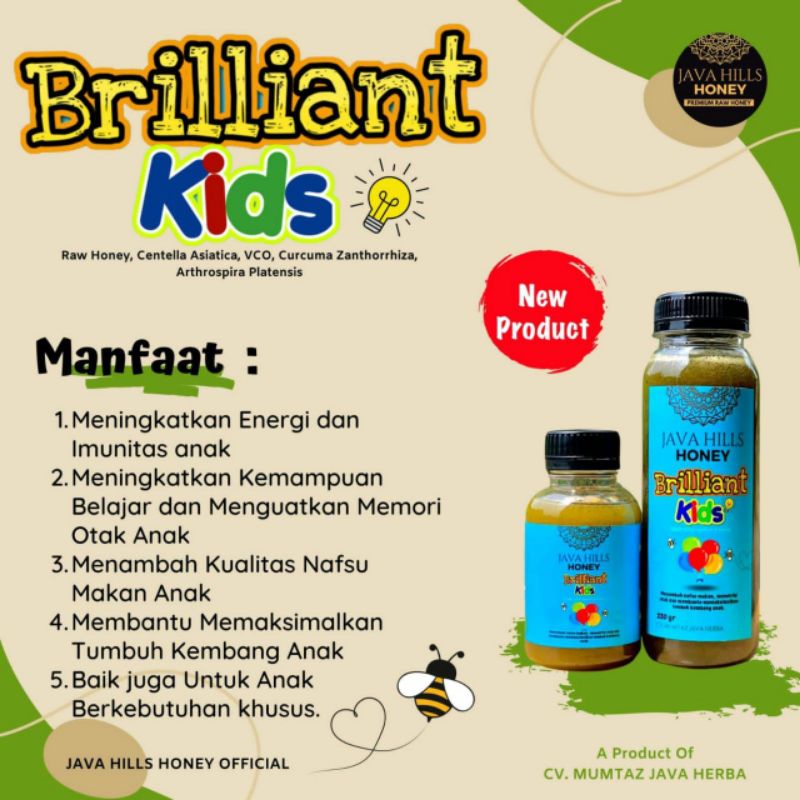 

MADU ANAK JAVA HILLS HONEY BRILLIANT KIDS