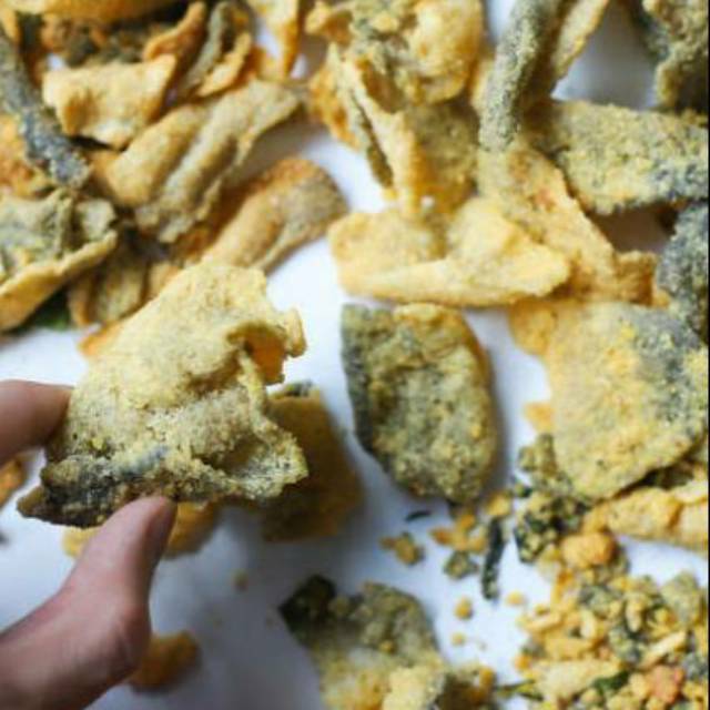 

Salted Egg Fish Skin - Kulit Ikan Telur Asin,Original Spicy Salted Egg Yolk