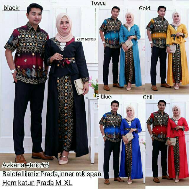 Couple azkana etnic #6 - azkana #6 Couple keluarga Couple kebaya batik Couple baju Couple azakan