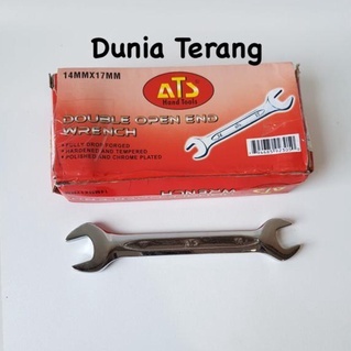 Kunci PAS ATS 14x17 mm 14mm 17 mm - Kunci Buka 14mmx17mm - Konci Pas 14-17- Double Open End Spanner 14mm 17mm ATS