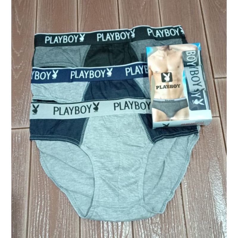 3 PCS Celana Dalam Segitiga Pria /sempak Pria /underwear Laki-laki [PLBY]