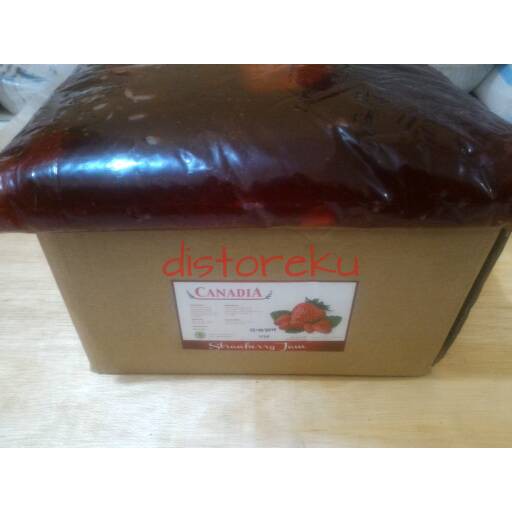 canadia prims food selai strawberry 5kg