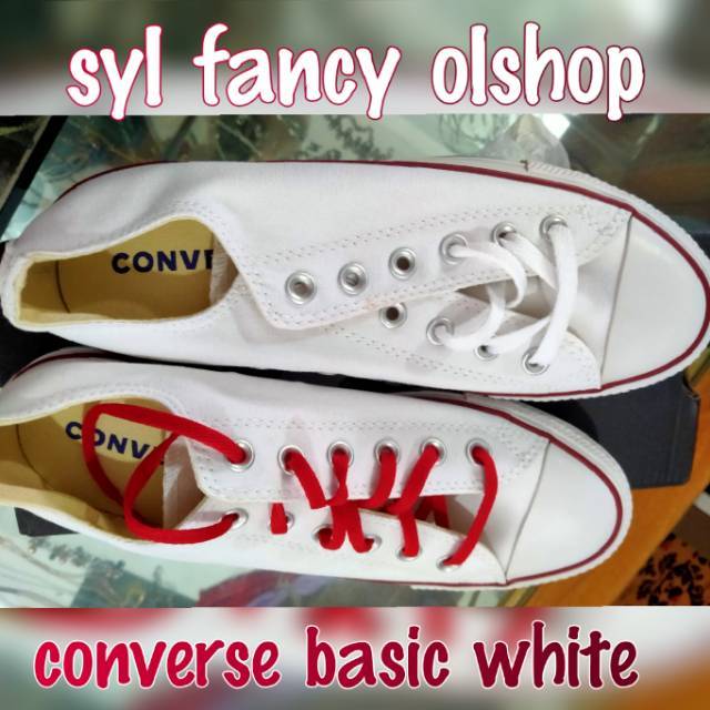 Sepatu converse Original BNWB shoes ox white all star sneaker made in vietnam