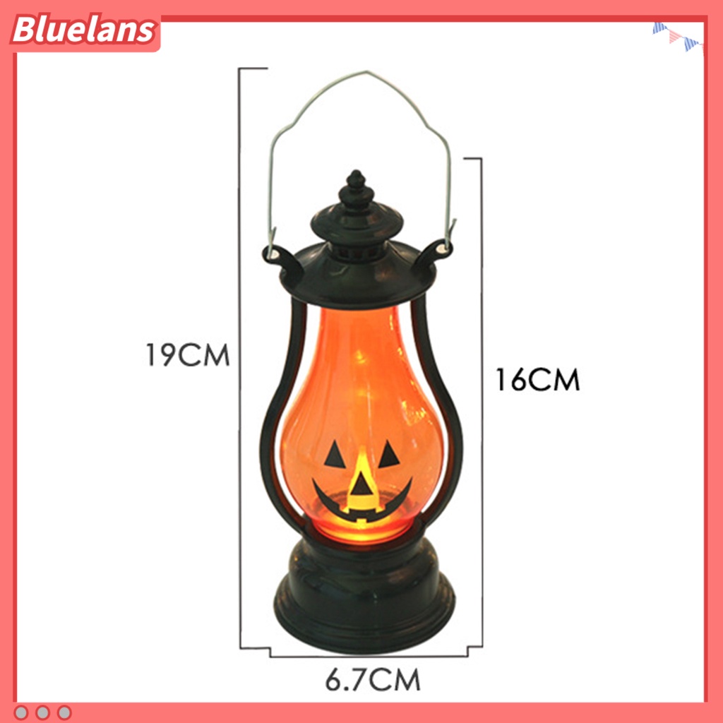 (In Stock) Lampu Lentera LED Bentuk Labu Halloween Tenaga Baterai Anti Air Untuk Dekorasi