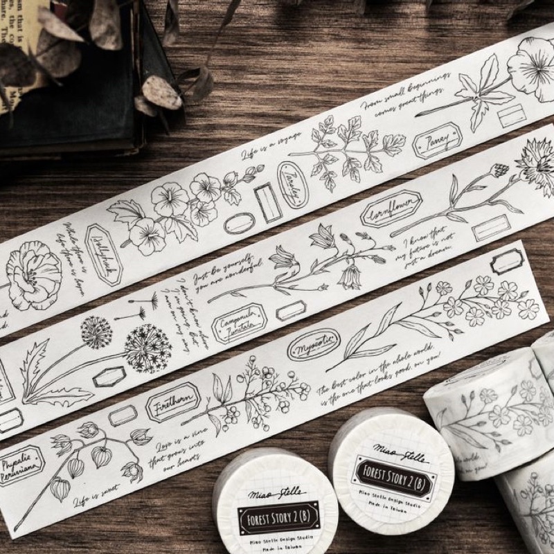 

[Sample] Miao Stelle Forest Story 2 Washi & PET Tape