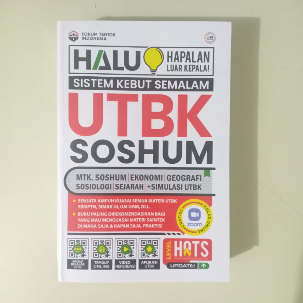 BUKU UTBK SOSHUM 2021-2022 | HALU SISTEM KEBUT SEMALAM UTBK SOSHUM