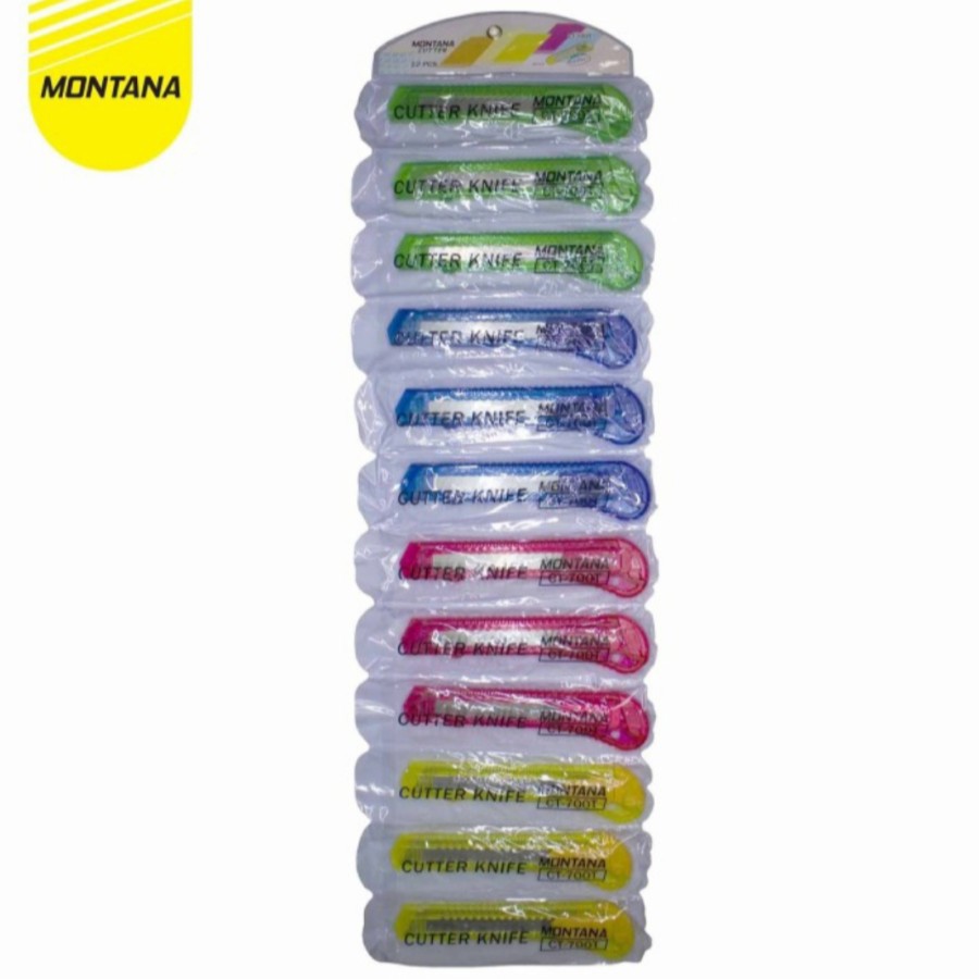

Pisau Cutter Transparant | Pemotong Kertas Montana CT-700T Besar