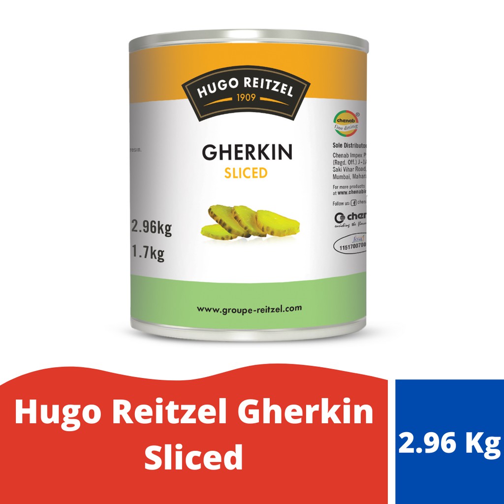 Hugo Reitzel Sliced Gherkin 2.9kg
