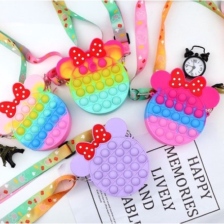 Tas Pop It Selempang Karakter Murah