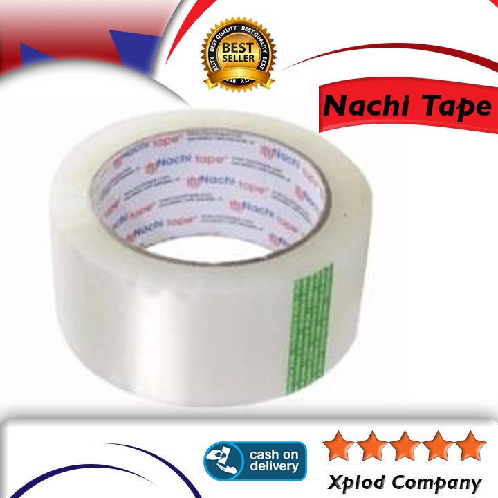 

Lakban Selotip Bening Nachi Tape 2Inch 100 Yard Isolasi OPP Nachi Bening Besar Solasi Nachitape