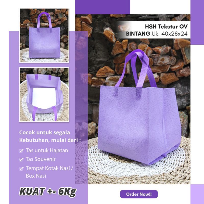 

tas hajatan box 24x24 atau 25x25, tas spunbond, tas berkat, tas box nasi