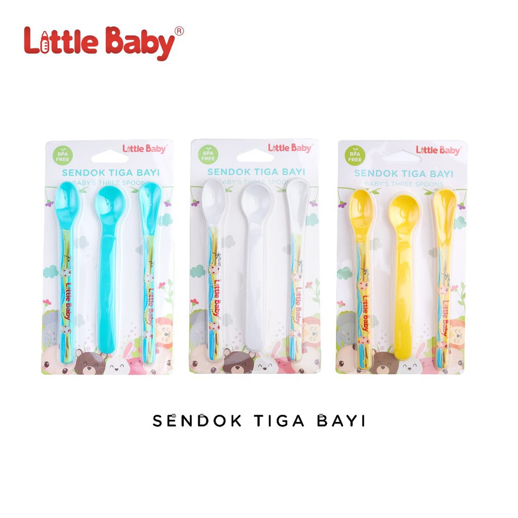 LITTLE BABY SENDOK TIGA BAYI / WARNA RANDOM