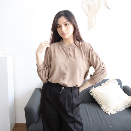 JASMINE BLOUSE CRINGKLE AIRFLOW / KEMEJA POLOS WANITA