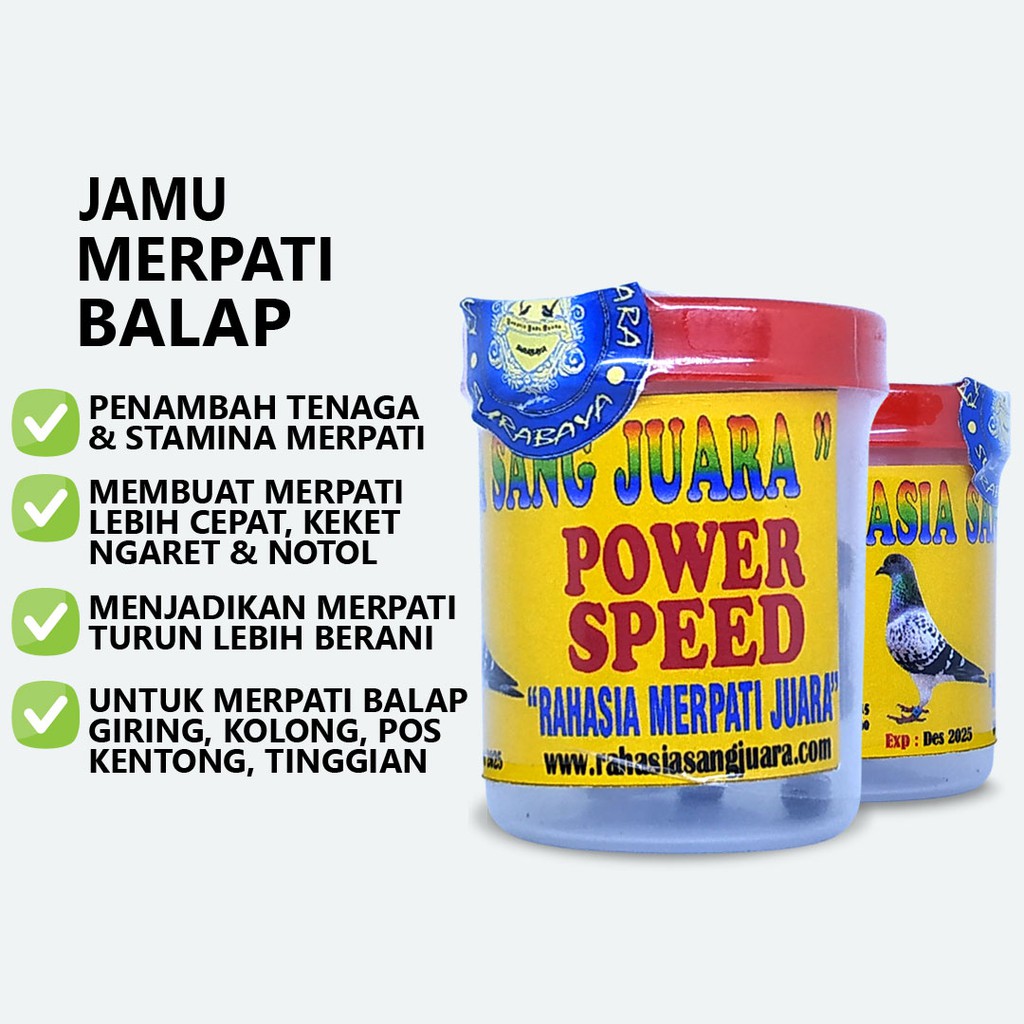 JAMU MERPATI KOLONG BALAP GIRING KERAS TINGGI BALAP SPRINT