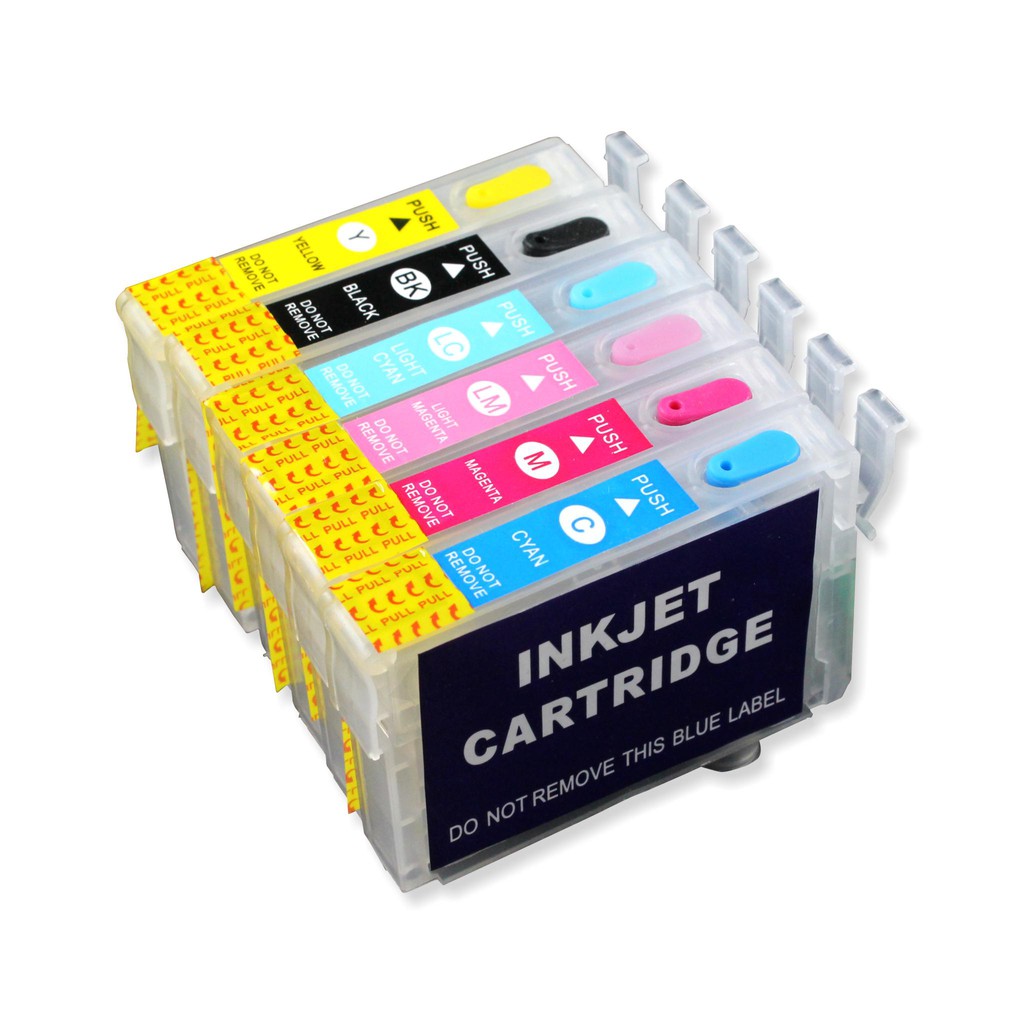 Cartridge Refill MCISS T0821 T0826 Epson R1390 R270 R290 R390 R1410 RX690 Kosongan Tanpa Chip