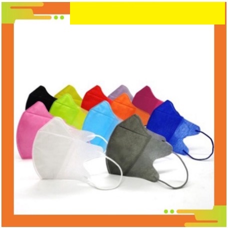 MASKER DUCKBILL 50PCS MEDIS WARNA WARNI HITAM PUTIH COKLAT CREAM KUNING MERAH ABU BIRU HIJAU ORANGE 