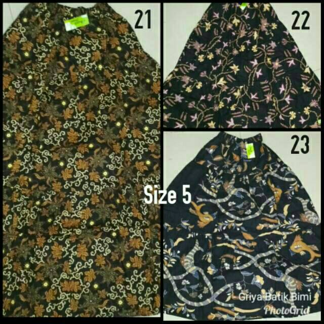 Griyabatikbimi rok panjang anak perempuan lucu  motif batik  