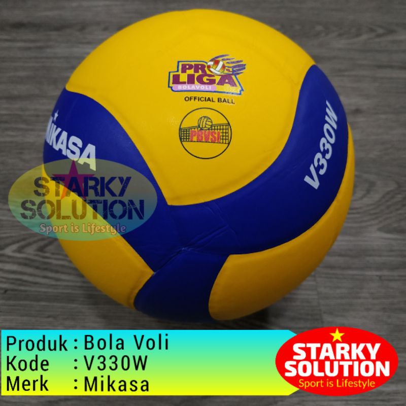 Mikasa V330W Polos Bola  Voli  ProLiga Original Shopee 