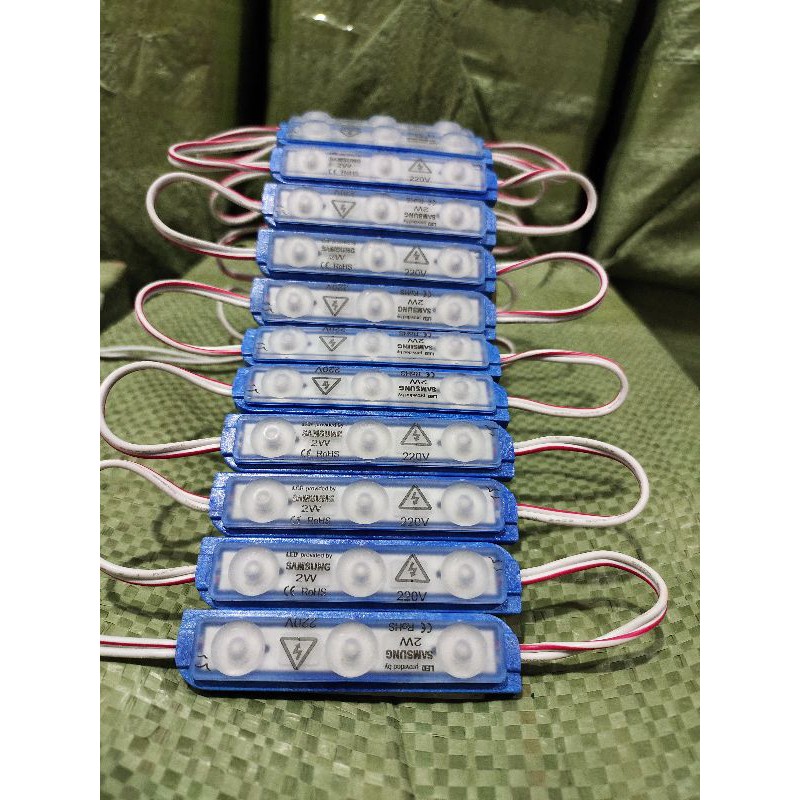 led module 3mata biru/blue AC 220v