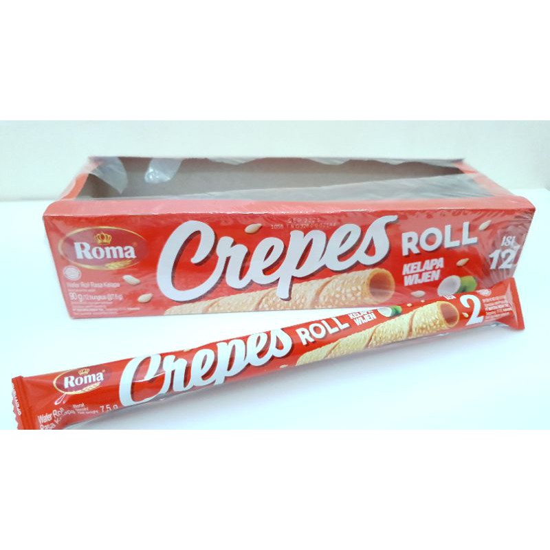 

Roma Crepes Roll kelapa wijen /box