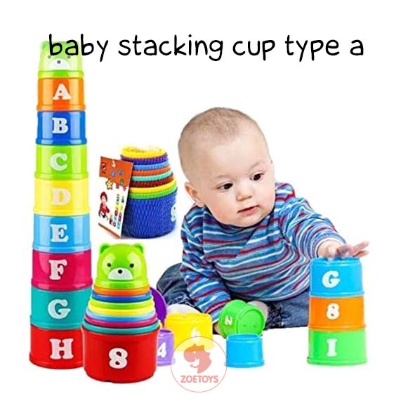 Zoetoys Baby Stacking Cup | Mainan Susun Gelas Bayi Anak | Edutoys