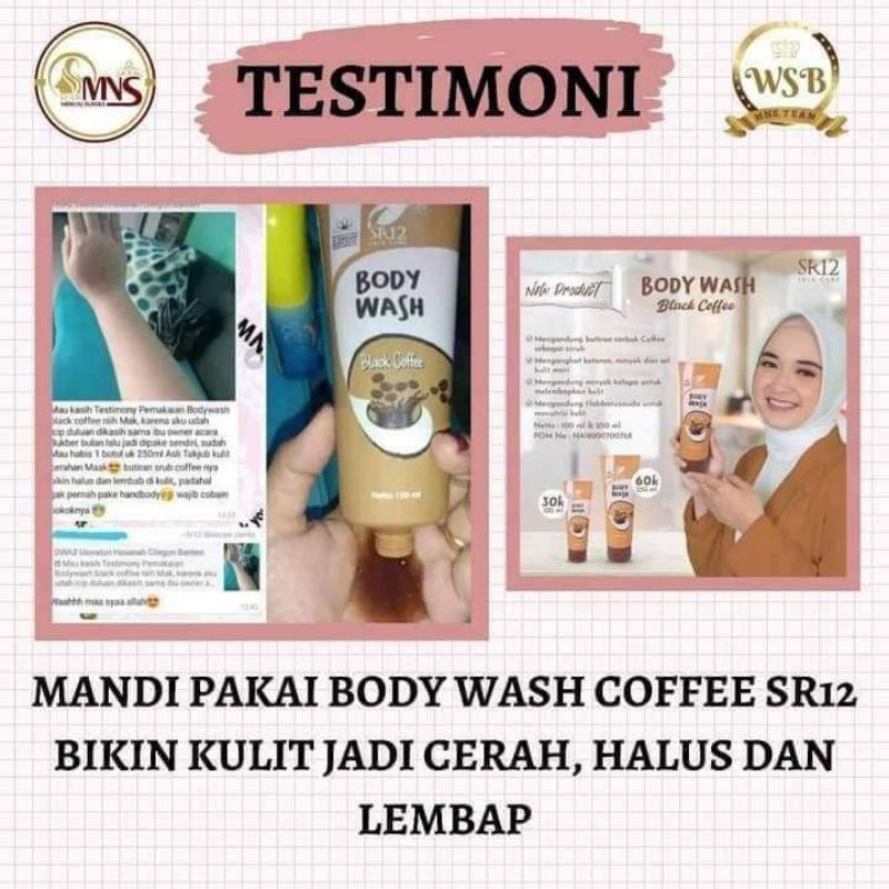 BODY WASH BLACK COFFE 250CC