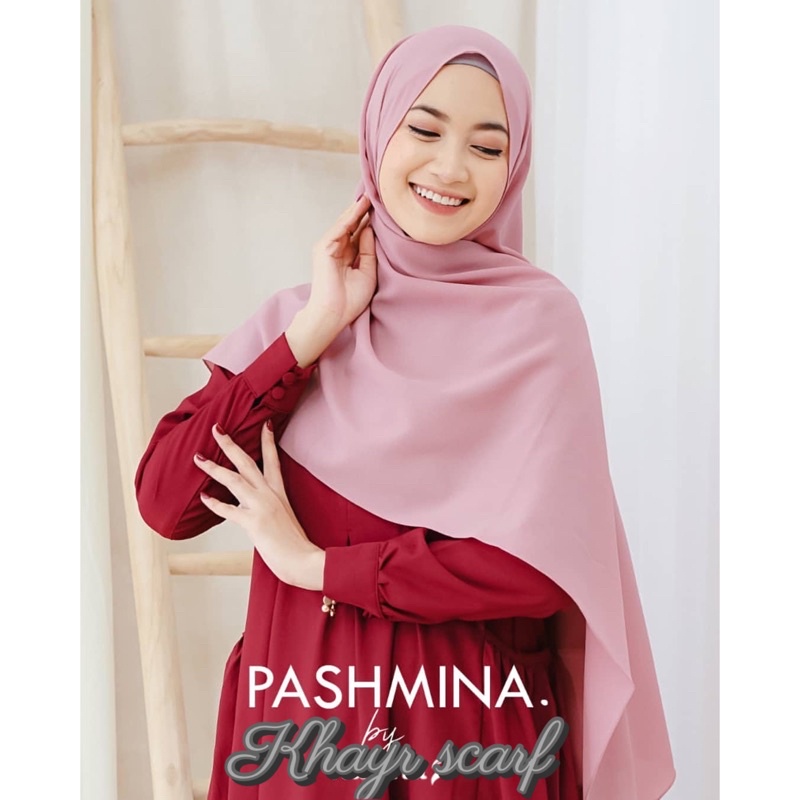 Hijab Promo Alisya Shawl Pashmina Diamond Signature / part 1 / Khayr Scarf-dusty