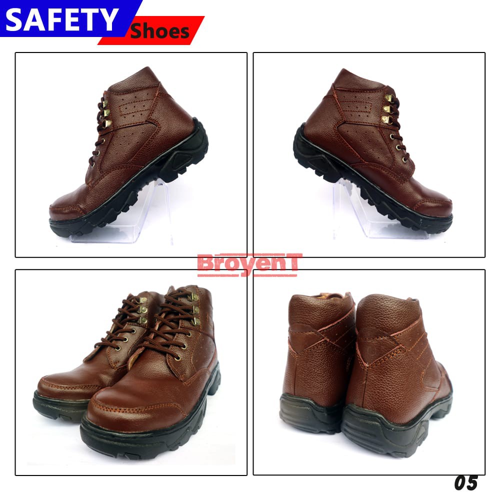 Sepatu Safety Pria Kulit Sapi High Quality 05C