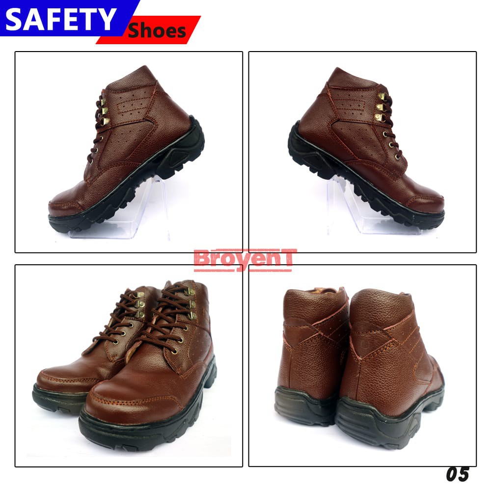 Sepatu Safety Pria Kulit Sapi High Quality 05C