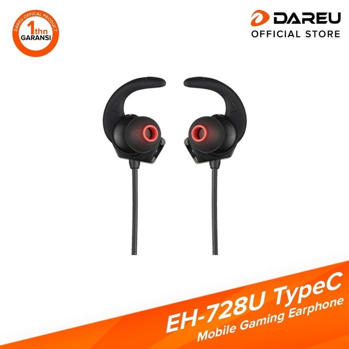 DAREU EH-728 Type C Gaming Earphone Stereo Bass