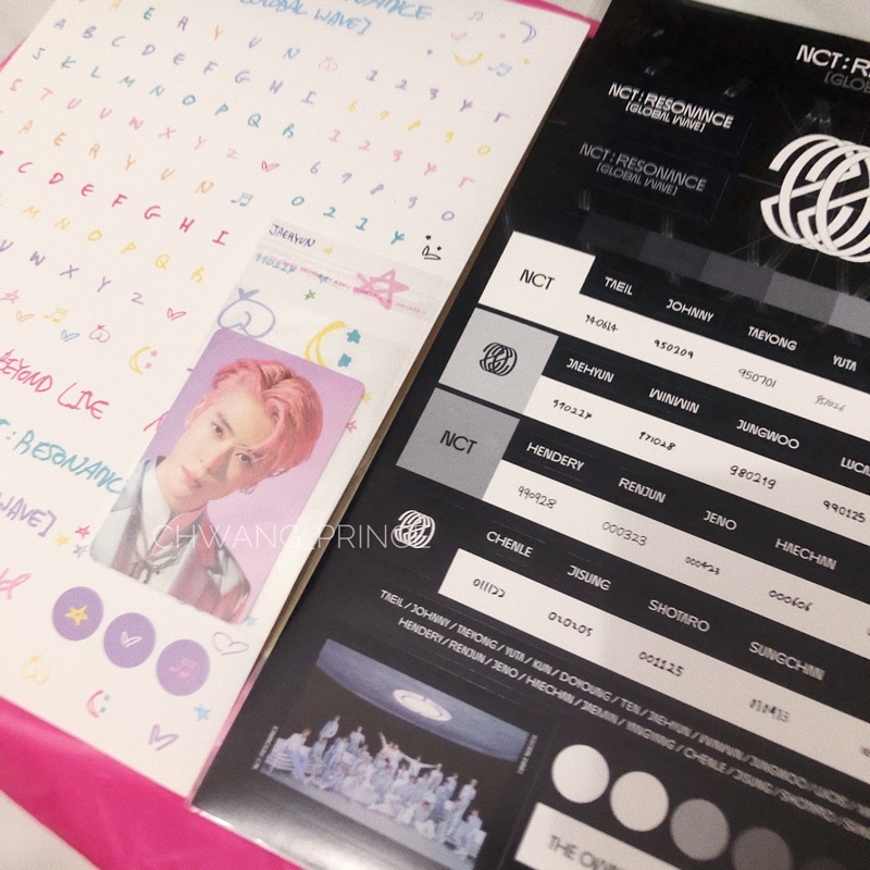 Sticker Scarpbook deco Jaehyun Resonance md2