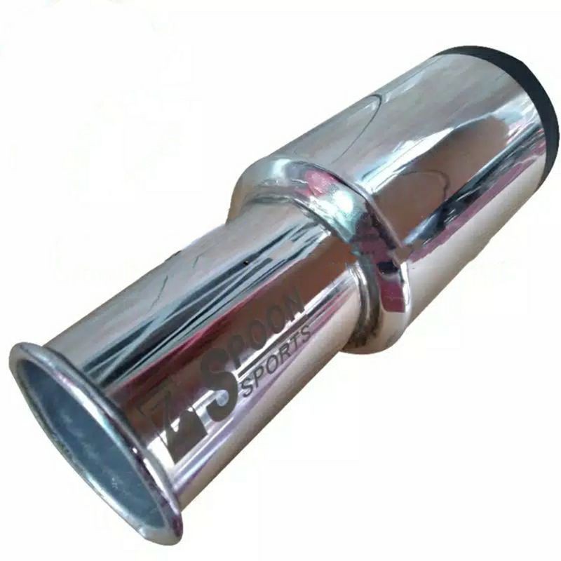 Knalpot mobil murah spoon chrome jazz mercedez Ayla inova anvanza Kijang corolla sport dll