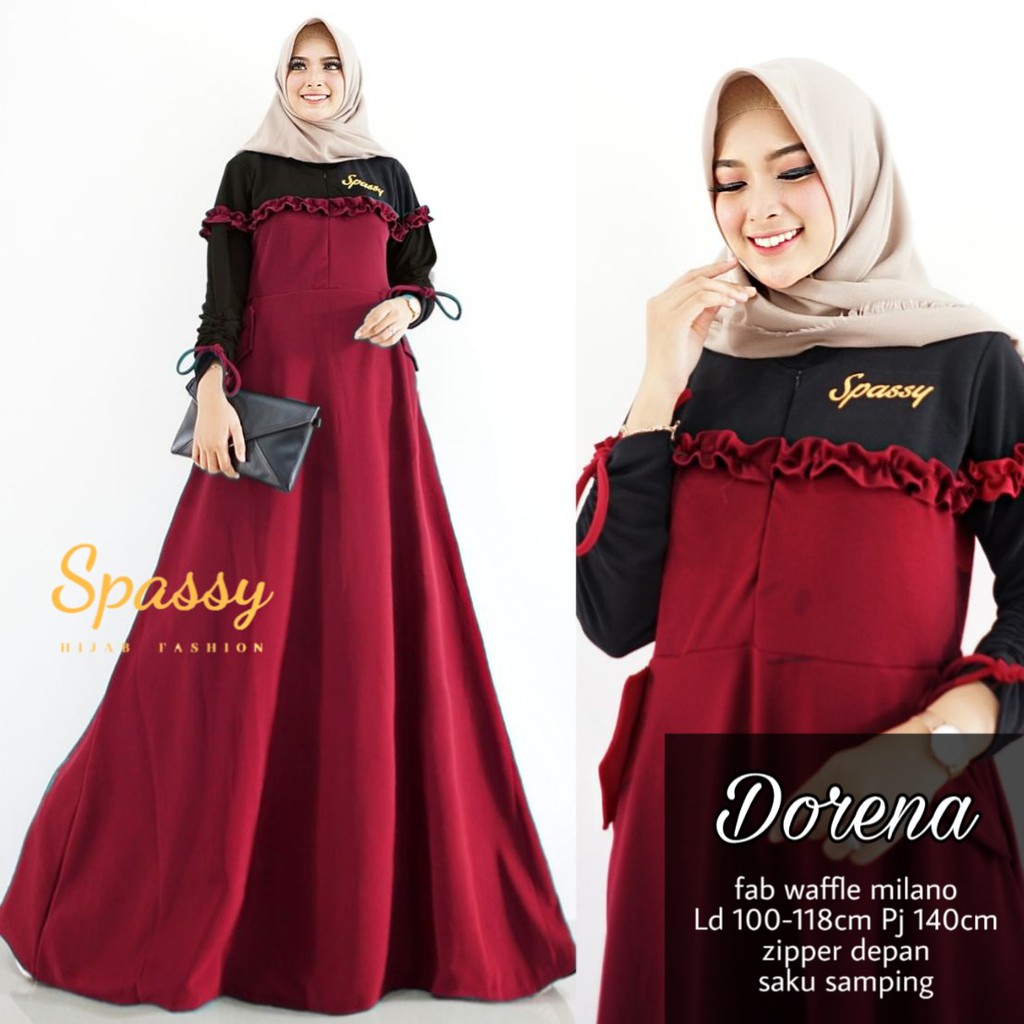 Dorena Gamis By Spassy | Suplier Hijab Solo |Grosir