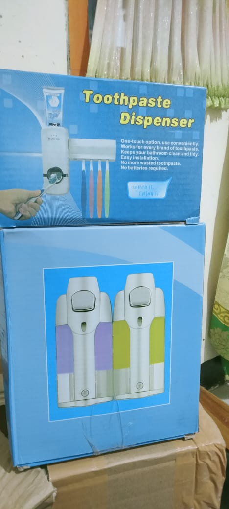 Paket Dispenser Sabun Key Lock 2in1 Tempat Sabun Cair & Shampo - Tempat Odol & Tempat Sikat Gigi