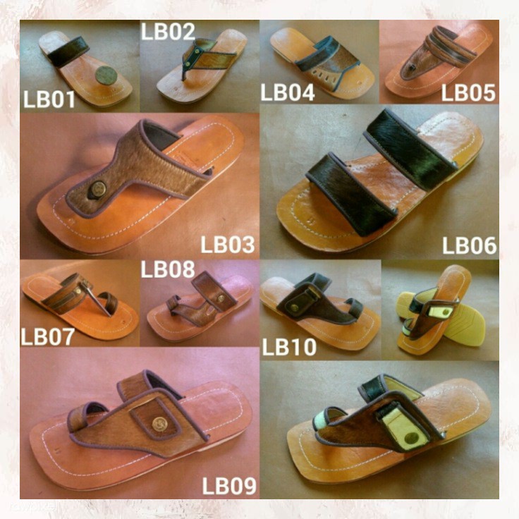 Sandal Kulit Bulu / Sandal Kulit Pria Asli Magetan