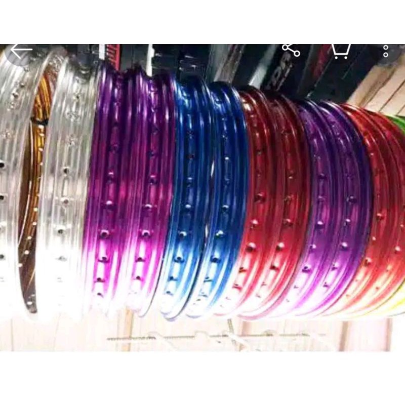 Velg Rossi SNI 140 17 Velg ring 17 lebar 140 Hitam Merah Ungu Hijau Silver Dan Ukuran 160 Ring 17 & 