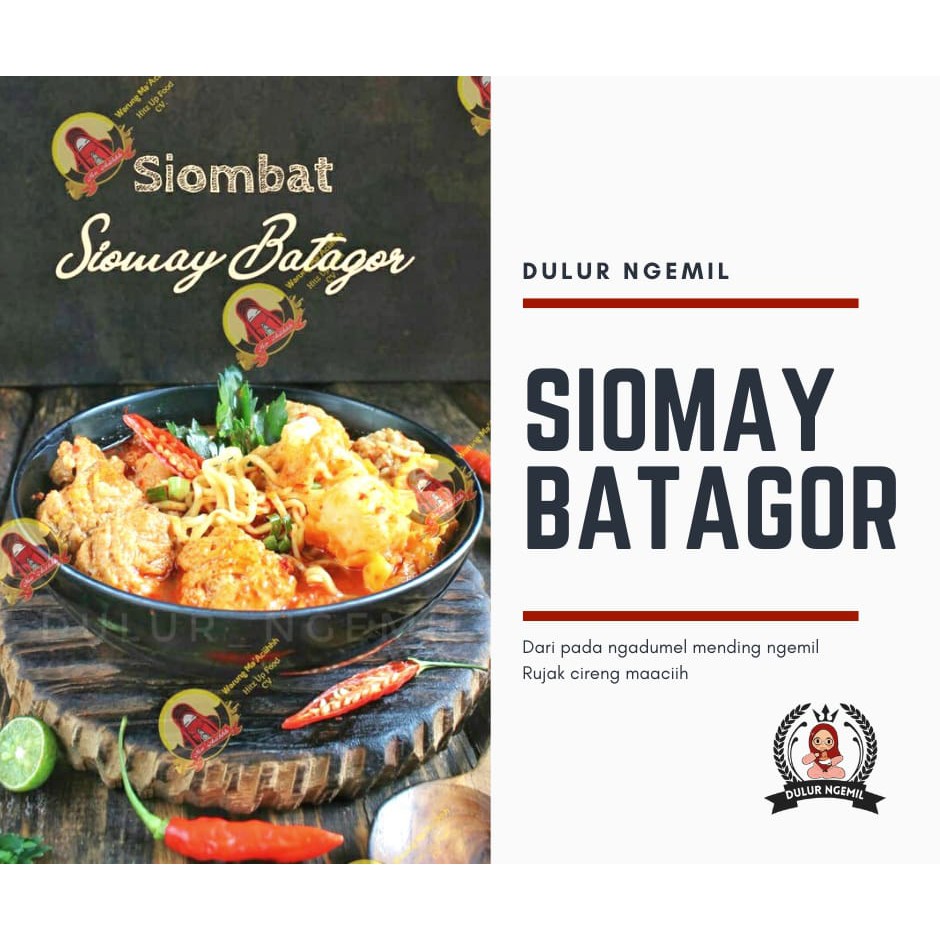 

Siomay Batagor Maacih/ Siomay Batagor Instan/ Makanan Instan Pedas Halal/ Makanan Khas Bandung/ Oleh-oleh Bandung/ Dulur Ngemil